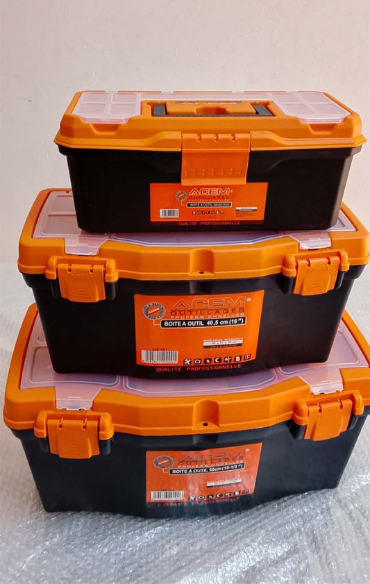 Pack 3 Boîtes à Outils ACEM - 32cm + 40.5cm + 50cm